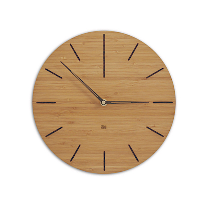 Wall clock bamboo clock face N 2 BD - Woolight